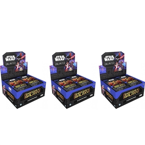 3x Shadows of the Galaxy - Booster Box Display - Star Wars unlimited